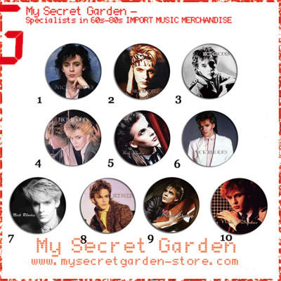 Duran Duran - Nick Rhodes Pinback Button Badge Set 1a or 1b( or Hair Ties / 4.4 cm Badge / Magnet / Keychain Set )